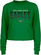 Philadelphia Eagles Women's Mock Neck Crop Tee