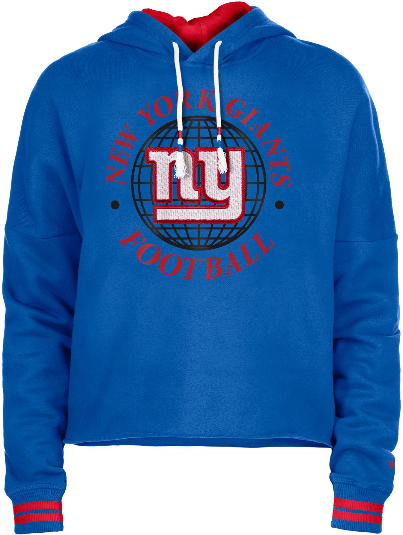 New Era Women's New York Giants Blue Raw Edge Cropped Hoodie | Dick's  Sporting Goods