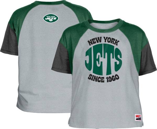 New Era Women's New York Jets Space Dye Black T-Shirt