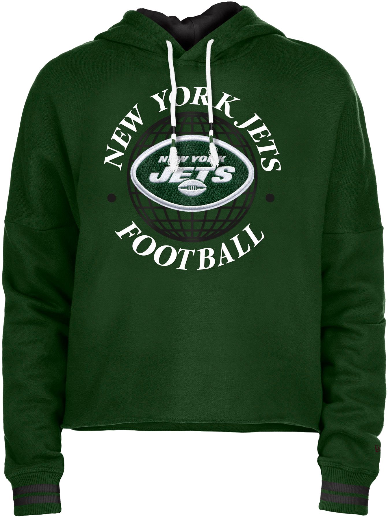 New Era Women's New York Jets Green Raw Edge Cropped Hoodie | Dick's  Sporting Goods
