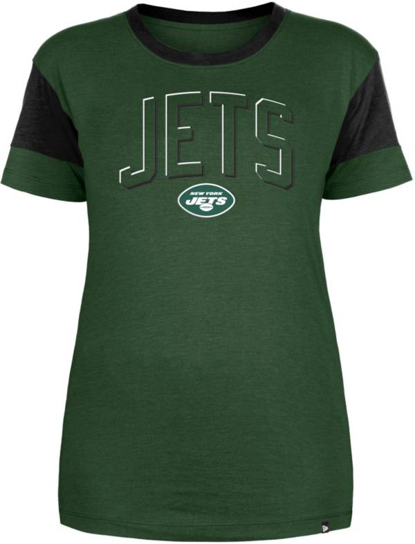 Nike Women's New York Jets Rewind Team Stacked White T-Shirt