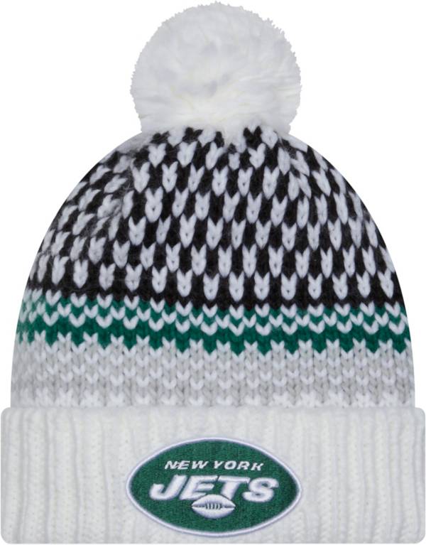 New Era Women's New York Jets 2023 Sideline White Knit Beanie