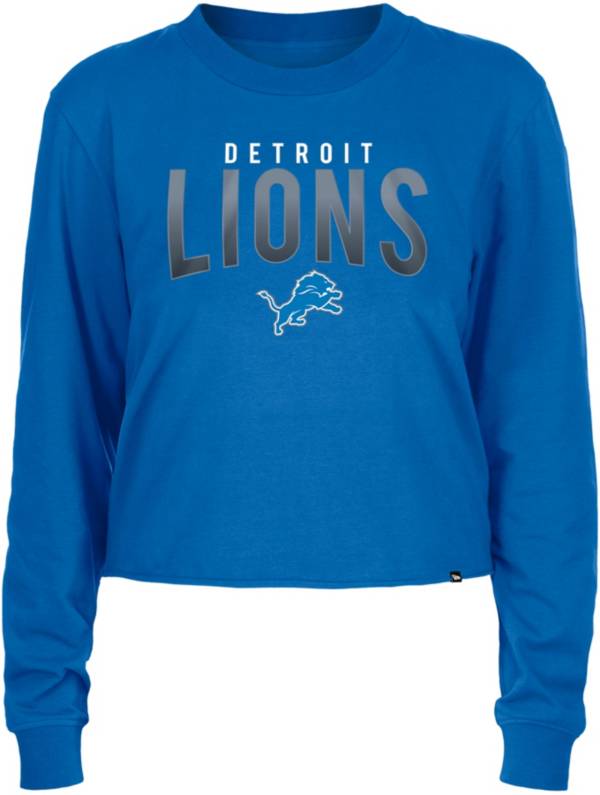 Detroit Lions Glitter Top - Black: NFL Football Fan Gear & Apparel