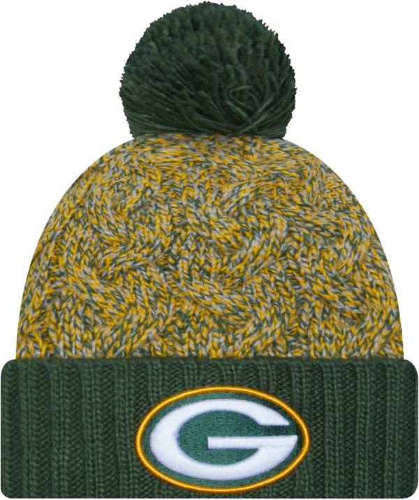 New Era Women's Green Bay Packers Marled Throwback Knit Beanie