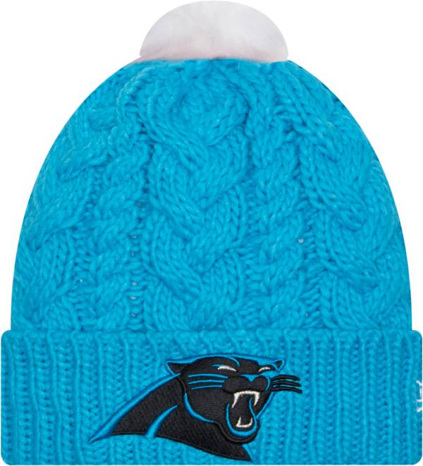 New Era Women's Carolina Panthers Throwback Pom Knit Beanie product image