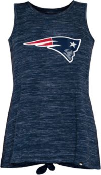 47 Women's New England Patriots Sporty Navy Crop Tank Top