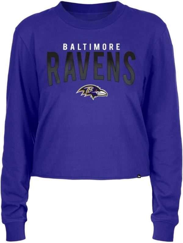 Concepts Sport Women's Baltimore Ravens Marathon Black Long Sleeve