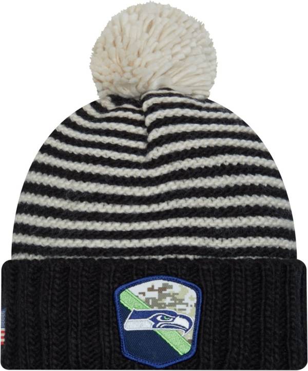 New Era Women's Seattle Seahawks 2023 Salute to Service Black Knit