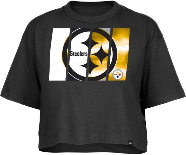 New Era Pittsburgh Steelers Womens Grey Cozy Crew Sweatshirt