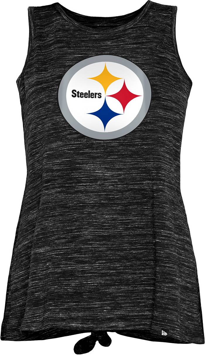 Women's Pittsburgh Steelers New Era Black Plus Size Tank Top