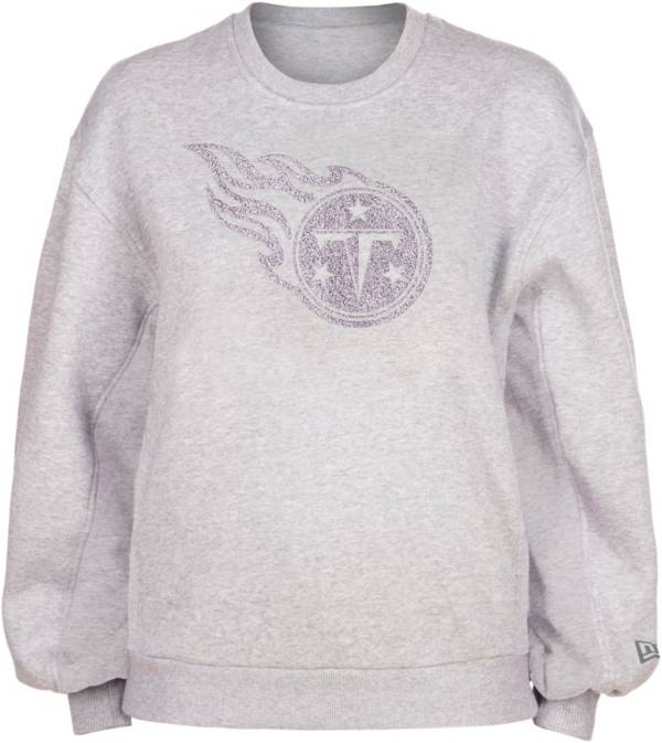 New Era Women's Tennessee Titans Grey Balloon Sleeve Crew Sweatshirt product image
