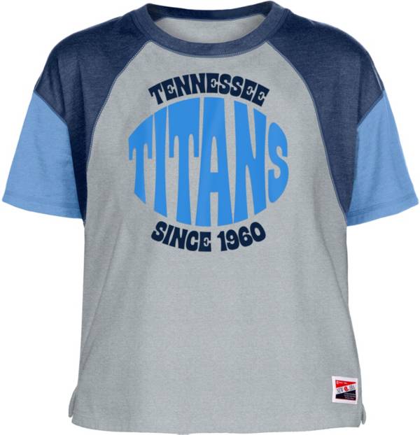 New Era Women's Tennessee Titans Color Block Grey T-Shirt product image