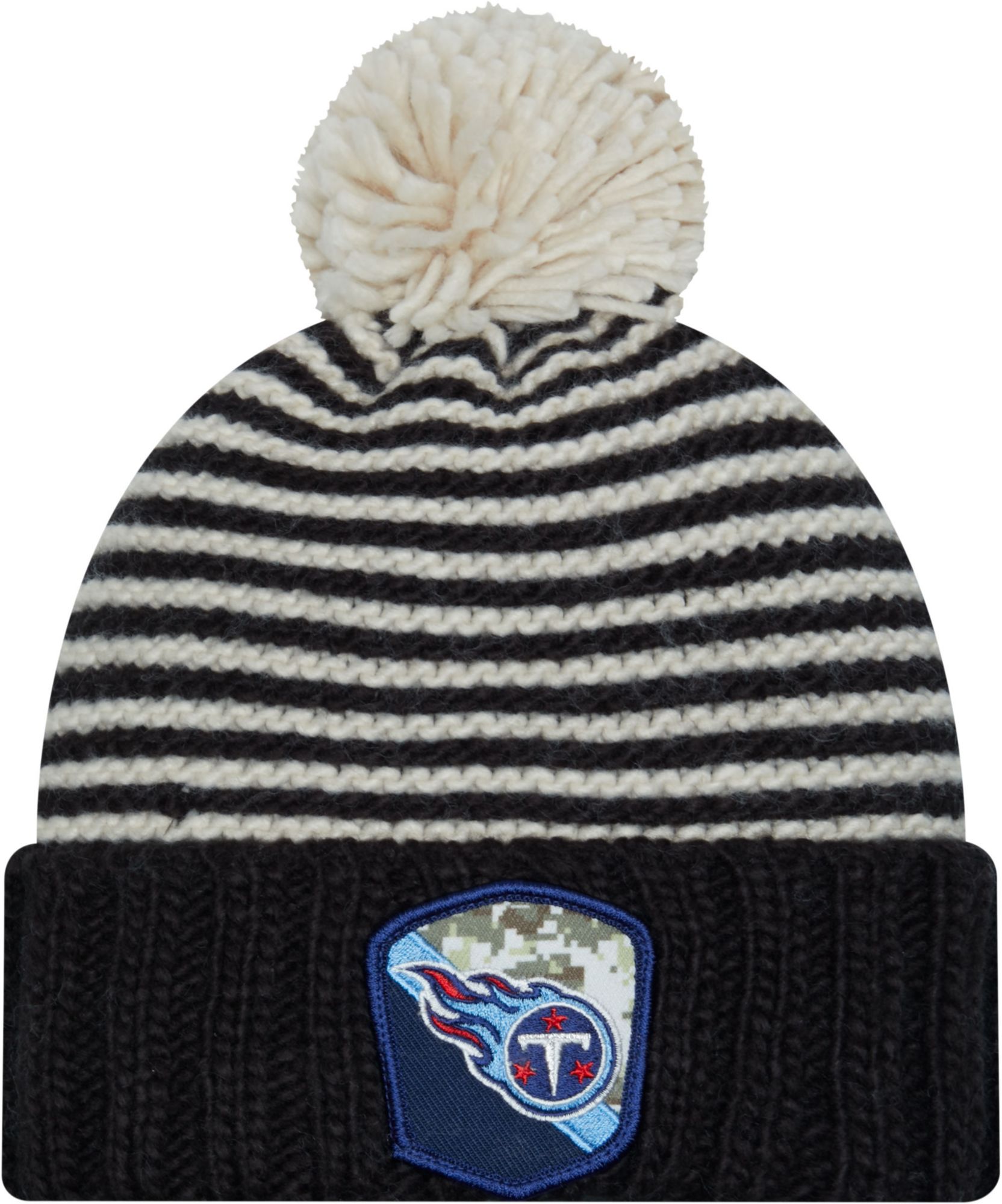 New Era Women's Tennessee Titans 2023 Salute to Service Black Knit Beanie