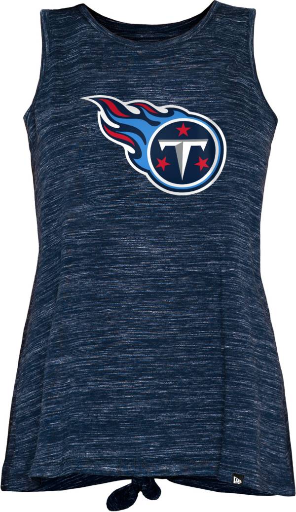 New Era Women's Tennessee Titans Tie Back Navy Tank Top