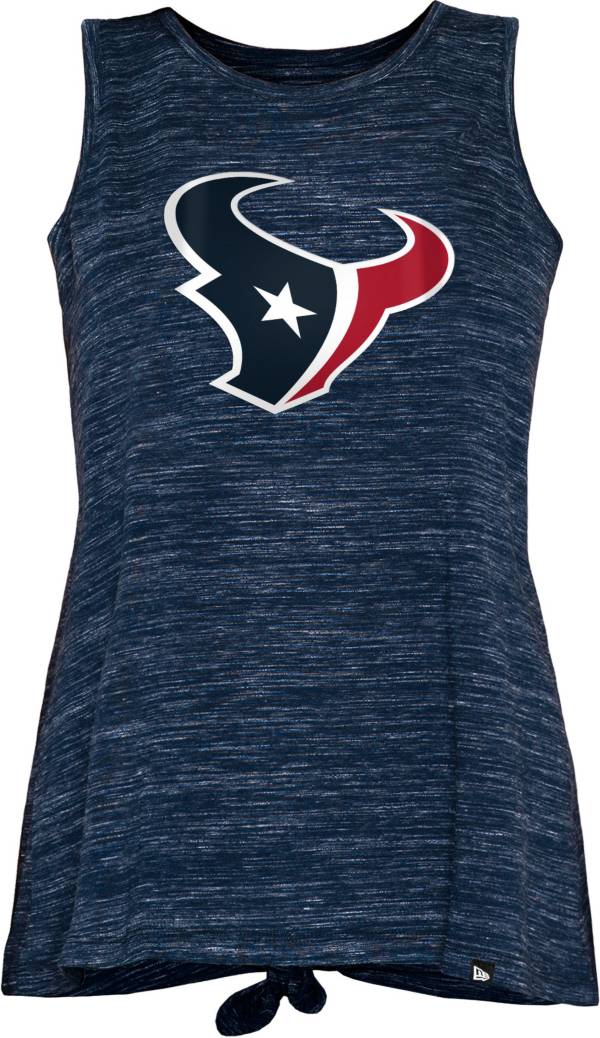 New Era Women's Houston Texans Tie Back Navy Tank Top