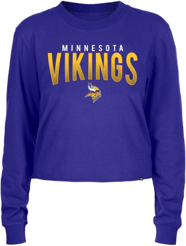 Concepts Sport Women's Minnesota Vikings Brushed Terry Oatmeal