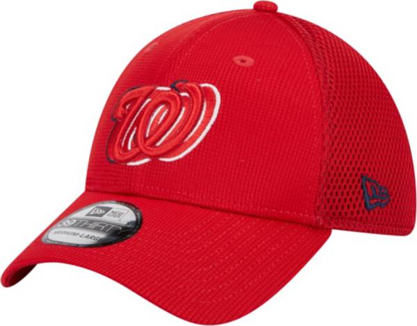 New Era Youth Washington Nationals Red 39THIRTY Overlap Stretch Fit Hat product image
