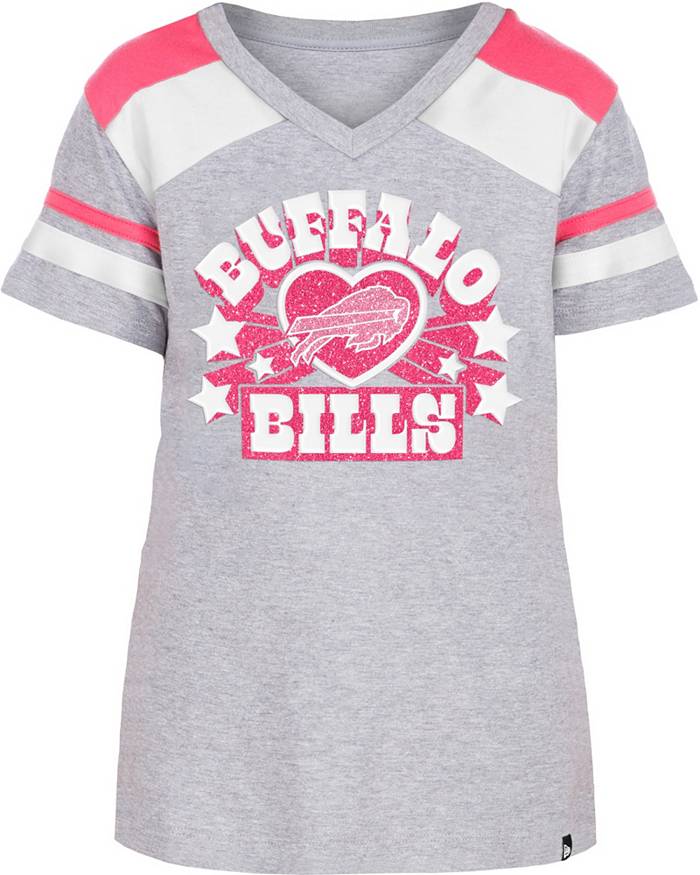 New Era Girls' Buffalo Bills Glitter Star T-Shirt