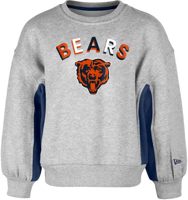 New Era Girls' Chicago Bears Balloon Grey Crew Sweatshirt product image