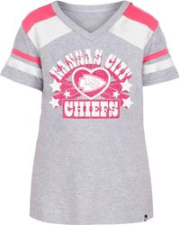 New Era Girl's Kansas City Royals Pink Dipdye V-Neck T-Shirt