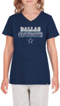 New Era Youth Dallas Cowboys Star V-Neck Navy T-Shirt