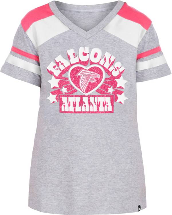 Girls Atlanta Falcons T-Shirt New Era Long Sleeve Tee