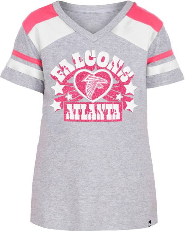 New Era Girls' Atlanta Falcons Glitter Star T-Shirt product image