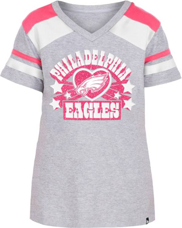 Philadelphia Eagles Girls Short Sleeve Tee Shirt