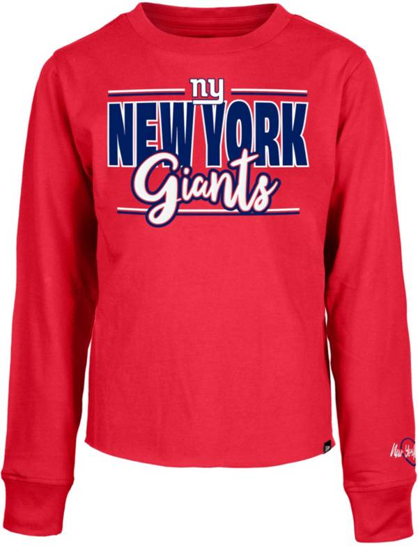 NFL Team Apparel Youth New York Giants Saquon Barkley #26 Drip T-Shirt