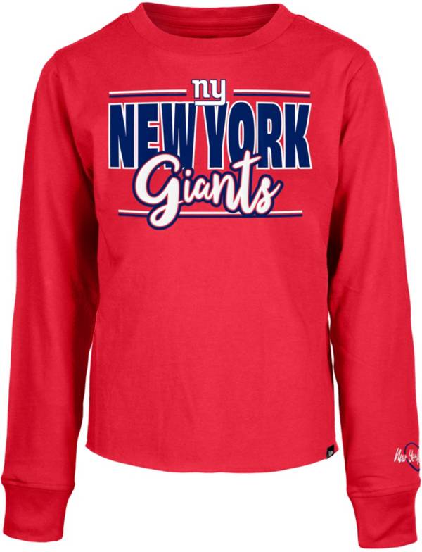 New Era Little Kids' New York Giants Script Red Long Sleeve T-Shirt product image