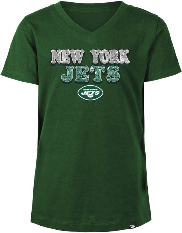 New Era Girls' New York Jets Sequins Green T-Shirt product image