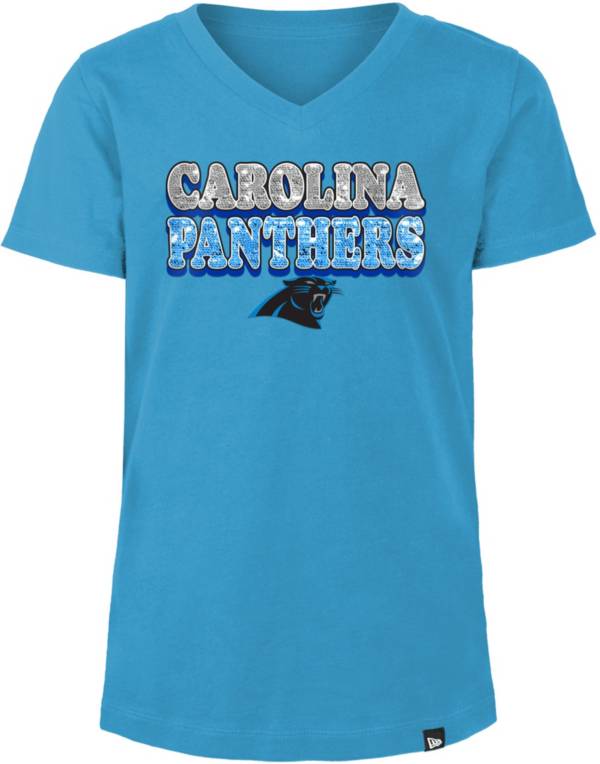 New Era Girls' Carolina Panthers Sequins  T-Shirt product image