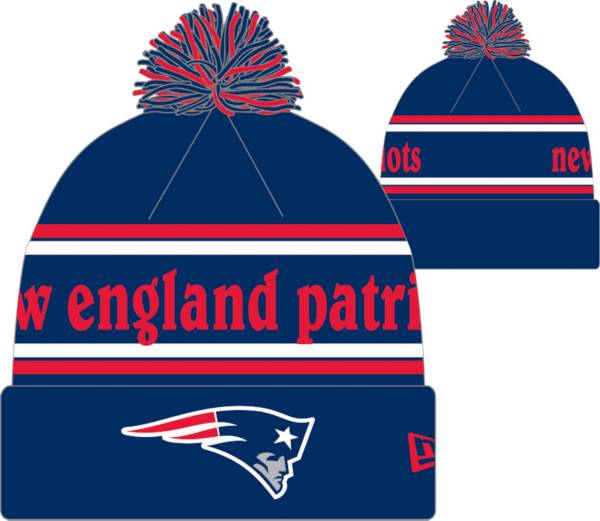 New England Patriots Youth Pom Knit Hat