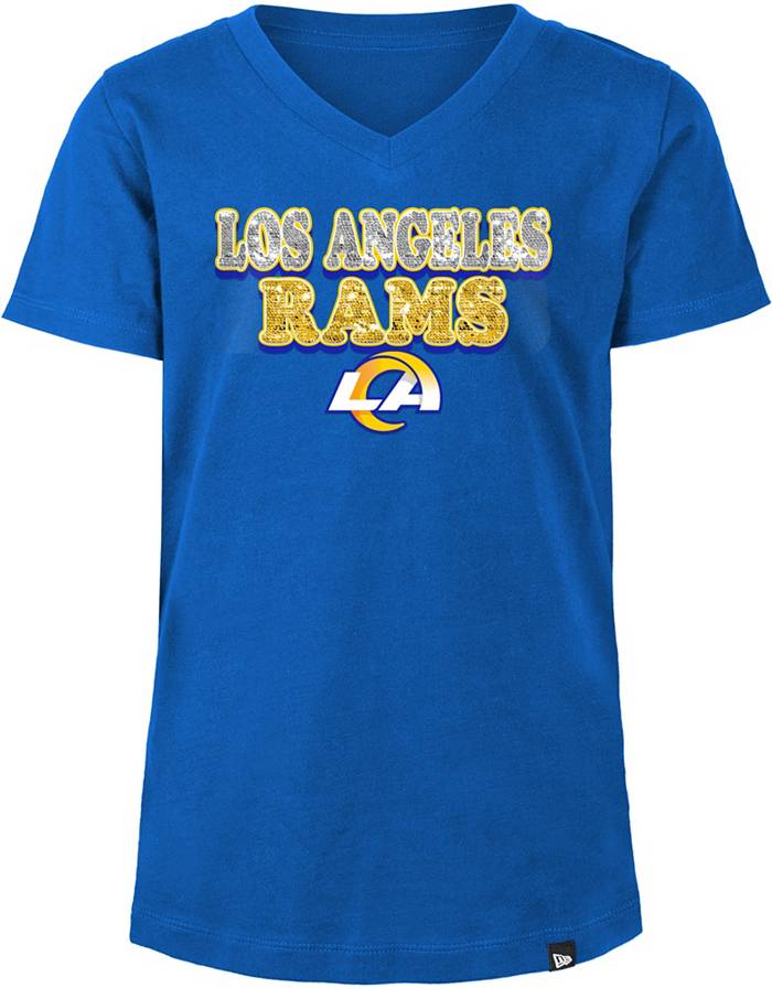 New Era Los Angeles Rams Girls Team Sequins T-Shirt 23 / 10/12