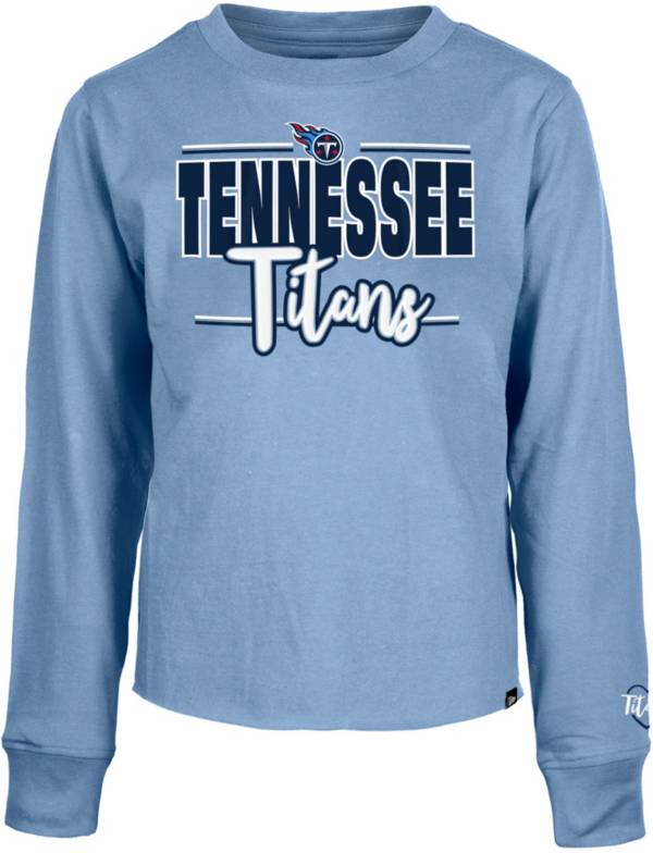 New Era Little Kids' Tennessee Titans Script Light Blue Long Sleeve T-Shirt product image