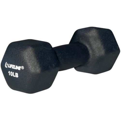 Lifeline 10lb Hex Neoprene Dumbbell