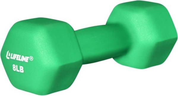 Basics Neoprene Hexagon Workout Dumbbell Color-Coded Hand