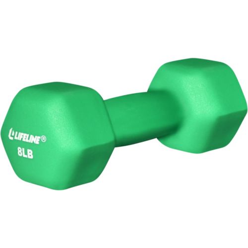 Lifeline 8lb Hex Neoprene Dumbbell