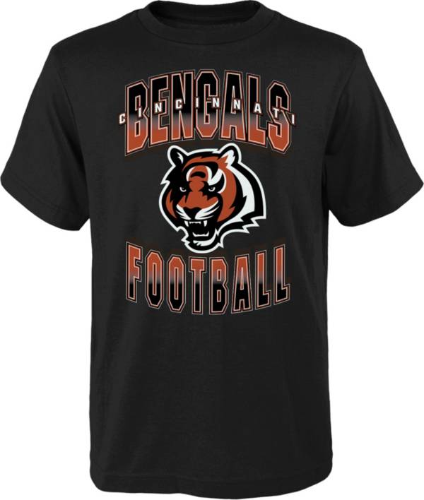 NFL Team Apparel Youth Cincinnati Bengals Tribe Vibe White T-Shirt