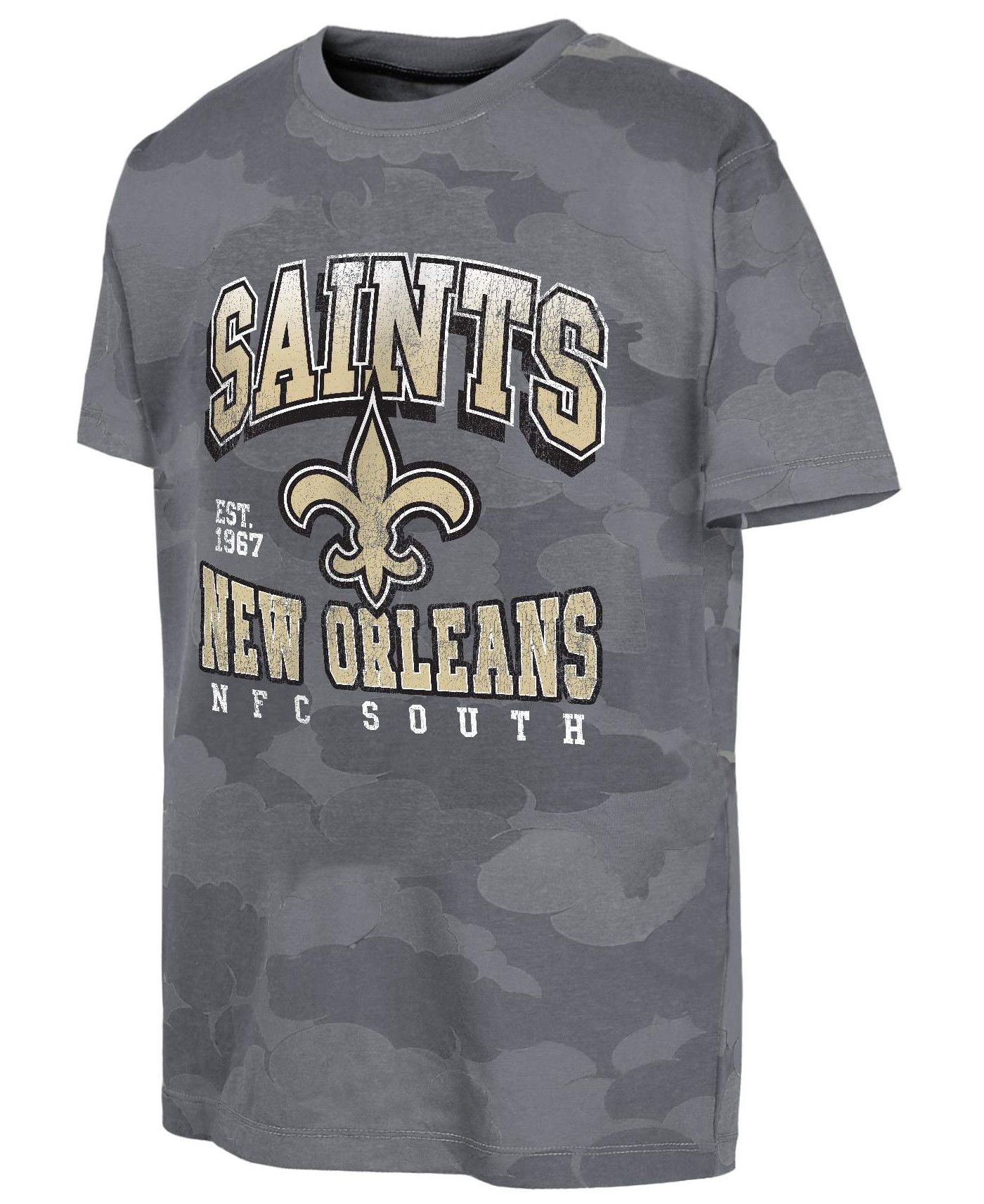 NFL Team Apparel Youth New Orleans Saints Team Camo Grey T Shirt Dick s Sporting Goods