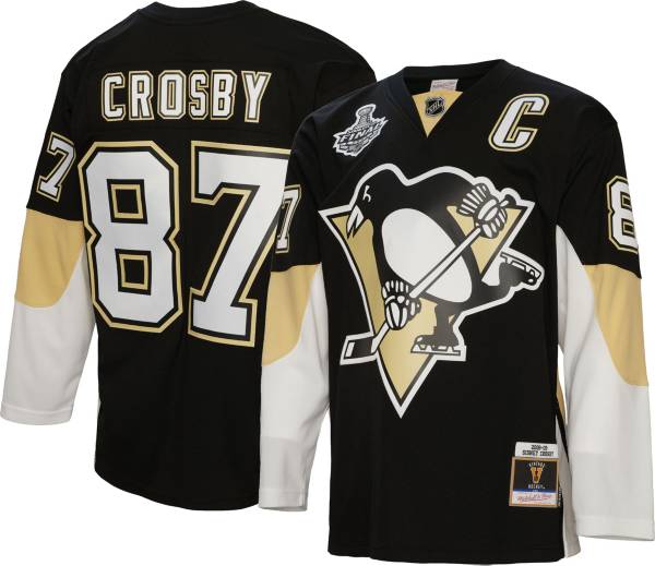 Penguins black store and gold jersey