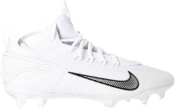 Alpha huarache 6 shop elite lacrosse cleats white/black