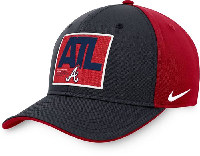 Nike Atlanta Braves Vapor Swoosh Adjustable Cap in Blue for Men