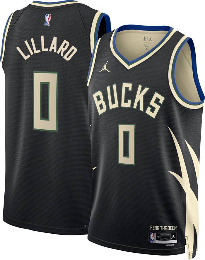 Nike Men's Milwaukee Bucks Damian Lillard #0 Statement Dri-FIT Swingman  Jersey