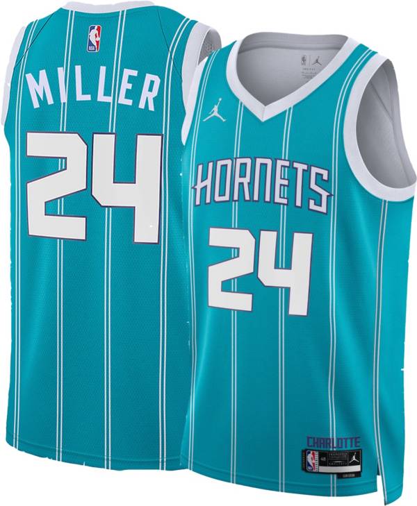 Nike Adult Charlotte Hornets Brandon Miller #24 Teal Dri-FIT Icon Jersey