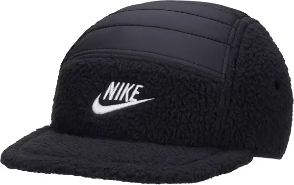 Nike Fly Cap Unstructured 5-Panel Flat Bill Hat - Black