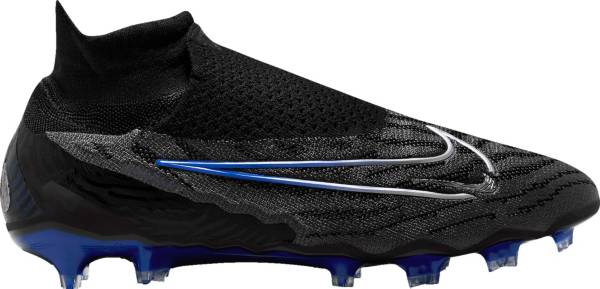 Black and store blue cleats