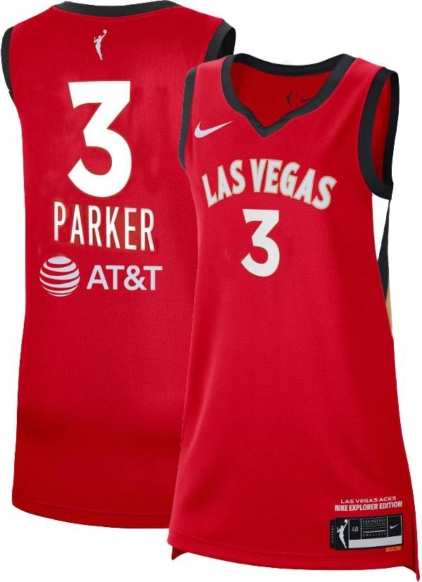 Nike Adult Las Vegas Aces Candace Parker #3 Red Swingman Jersey