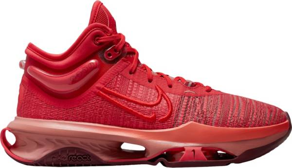Red colour nike shoes shop