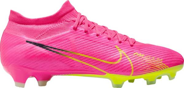 Nike Zoom Mercurial Vapor 15 Pro FG Soccer Cleat - Pink/Yellow